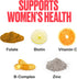 VitaHustle Womens Multivitamin Gummies, Vegan, Biotin, Folate, Female Health, Hair, Skin & Nails, Low Sugar, Non GMO, Tropical Splash, 50 Count...