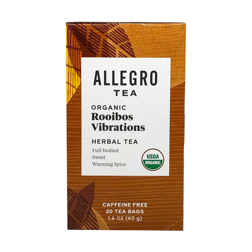 Allegro Tea, Organic Rooibos Vibrations Tea Bags, 20 ct...