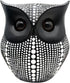 Resin Owl Statue Home Decor - Black Owl Sculpture, Bird Statue, Small Accents for Bedroom, Office, Garden, Bookshelf, TV Stand Figurines(Black)...
