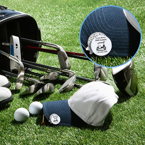 I Can Drive 300 Yards Golf Ball Marker with Magnetic Hat Clip, Funny Golf Gift for Men Woman...