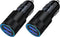 USB Car Charger, 2Pack 3.4A/18W Fast Charge Phone Car Charger Adapter Plug 2 Port Lighter Charger Flush for iPhone 15 14 13 12 11 Pro Max Mini SE ...