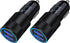USB Car Charger, 2Pack 3.4A/18W Fast Charge Phone Car Charger Adapter Plug 2 Port Lighter Charger Flush for iPhone 15 14 13 12 11 Pro Max Mini SE ...