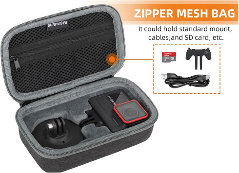 Case for Insta360 Ace Pro Waterproof Action Camera Accessories, Battery Screw Standard Mount Storage Carrying Bag...