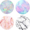 Multi-Function Cell Phone Stand,Rose Gold Pink White Marble Expanding Stand Grip for Smartphones and Tablets (4 Pack)...