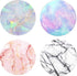 Multi-Function Cell Phone Stand,Rose Gold Pink White Marble Expanding Stand Grip for Smartphones and Tablets (4 Pack)...