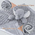 Elephant Baby Security Blanket Loveys for Babies Boys Girls, 15" Soft Baby Lovey Unisex Lovie, Baby Snuggle Toy Elephant Stuffed Animal, Grey Elep...