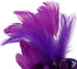 Women's Fascinator Feather Flower Pin Brooch Corsage Bridal Hairband Derby Hat Cocktail Party Wedding (A1 Purple)...