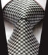 Intrepid Handmade, Executive Wardrobe Accessory, Black and White (Tuxedo Color) Houndstooth 3.4" Silk Jacquard Woven Men's Necktie Tie...