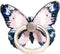 Butterfly Cell Phone Ring Stand Holder, Cute Butterfly Pattern Painted Metal Finger Stand Kickstand 360°Rotation Phone Ring Holder Stand Ring Hand...