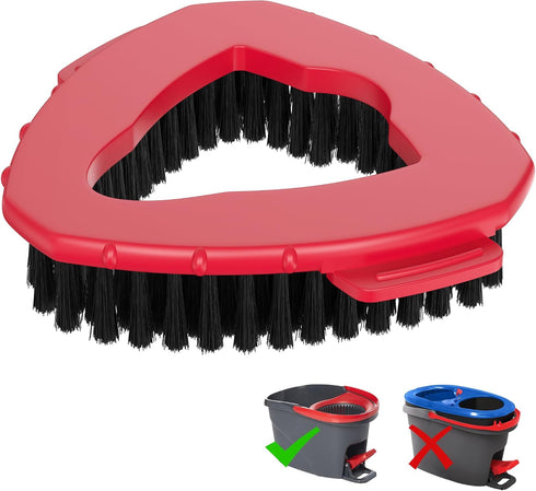 Spin Mop Replacement Head Scrub Brush for Ocedar EasyWring 1 Tank System, Triangle Scrubber Mop Head Shower Floor Scrubber Hard Bristle Cleaning B...