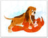 Fox and The Hound - Set of 3 (8 inches x 10 inches) Poster Prints - Cute Watercolor Photos...