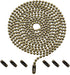 Pull Chain Extension for Ceiling Fans and Light Fixture, 59-inch Long with 6 Matching Connectors (Bronze)...