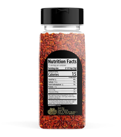 GranAroma Tomato Flakes, 5.6 oz, Dehydrated Flakes, Soups & Sauces, Versatile...