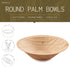 brheez Palm Leaf Disposable Party Bowls - 4 Inch, 25 Pack, Compostable, Bamboo Look, Heavy Duty, EcoFriendly...