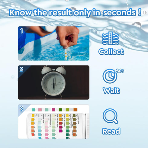 Pool Test Strips - 7 in 1 Hot Tub & Spa Water Testing Kit, 100 Count, Accurate Pool Testing Kit for pH, Chlorine, Bromine & More...