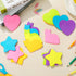 540 Pieces Heart Star Shaped Sticky Notes Colorful Fun Sticky Notes for Kids Cute Adhesive Cat Sticky Notes for Reminders Take Notes Messages Home...
