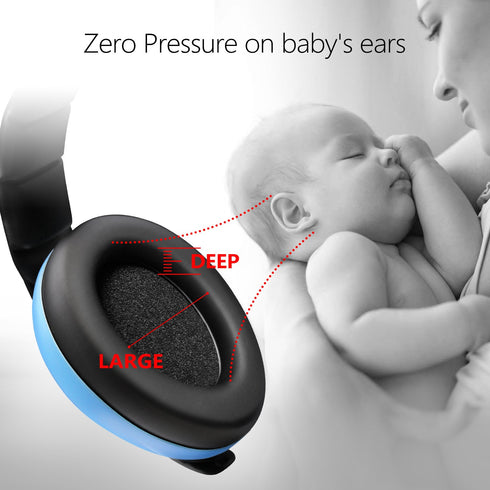Baby Ear Protection Noise Cancelling Headphones for Babies for 3 Months to 3 Years (Blue)...