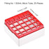 uxcell Centrifuge Tube Freezer Storage Box 25 Places Waterproof Polypropylene Cryogenic Holder Rack for 1.8/2ml Microcentrifuge Tubes Vials Sample...