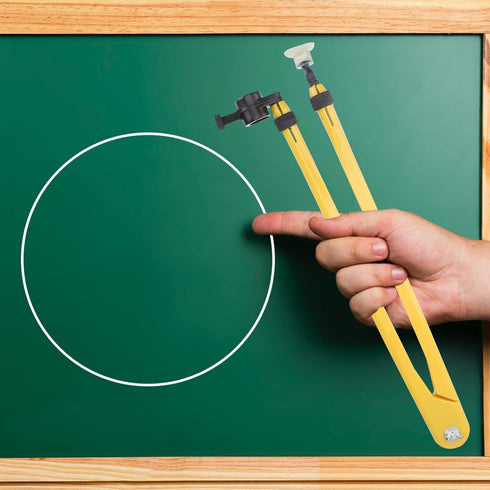 Teaching Compass Plastic Whiteboard Compass Drawing Math Geometry Tool Large Circle on Teacher Aids for Drafting Woodworking Demonstration Compass...