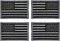 Antrix 4 Pcs Tactical Regular and Reversed Gray American Flag Patch Hook & Loop Embroidered America Flag Uniform Applique Emblem Badge Patch for B...