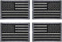 Antrix 4 Pcs Tactical Regular and Reversed Gray American Flag Patch Hook & Loop Embroidered America Flag Uniform Applique Emblem Badge Patch for B...