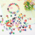 200 Pieces Flat Round Evil Eye Beads Handmade Resin Lampwork 8mm Charms Spacer Beads for Bracelets Necklace Jewelry Craft Making(Mix Colors)...