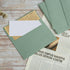 50 Pack 5 x 7 Envelopes Colored Self Seal for Wedding, Party Invitations, Greeting Cards, Announcements, Photos, 5.24 x 7.21 Inches (Sage Green)...