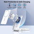 Wireless Charger for Magsafe Charger 5000mAh Power Bank, 3 in 1 Portable Magnetic Charger Stand for iPhone 15/14/13/12 Pro Max/iWatch 9 8, Foldabl...