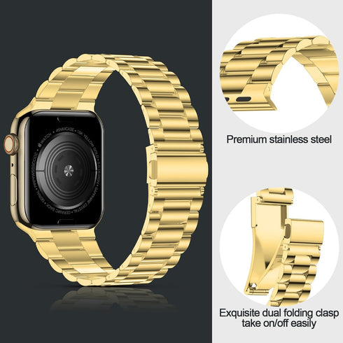 iiteeology Lightweight Stainless Steel Band Designed for Apple Watch Series 1-10, 42mm, 41mm, 40mm, 38mm,SE &SE2,Replacement iWatch Bands for Wome...