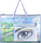 BUSOHA Large Clear Mesh Vinyl Bag with Handle and Zipper,19"X 25" Waterproof Art Storage Bag for Artworks, Charts and Teaching Material Multipurpo...