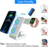 Wireless Charging Stand, Sunffice 3 in 1 Fast Charging Wireless Charging Station Dock for iWatch SE/6/5/4/3/2, Airpods Pro/2/3, iPhone 13/12/11/11...