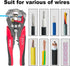 Self Adjusting Wire Stripper 3 in 1, Auto Wire Stripper for 10 AWG to 22 AWG Speaker Wire, Electrical Wire Stripping Cable Cutting Crimping Tool...