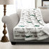 Lush Decor 16T000550 Alligator Sherpa Throw, 60" x 50", Gray/Green...