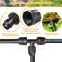 Drip Irrigation Fittings for 1/2 Inch Drip Tubing (1/2" ID x 0.65" OD)?1/2'' Drip Line Tees Anti-drop Locked Nut Barbed Tee Connectors Garden Irri...