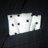 White Polka Dot Silk Pocket Square 100% Silk - Full-Sized 16"x16"...