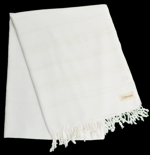 Bersuse Towels Anatolia XL Beach Blanket Throw Blanket Turkish Towel 100% Cotton Extra-Large Quick-Dry Lightweight Premium Peshtemal Towel - 61x82...