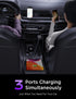 LISEN 66W C Type Car Charger, PD 36W+QC 30W Car Cigarette Lighter USB C Charger All Metal 3-Port Super Fast USB C Car Adapter Fit for iPhone 15 14...