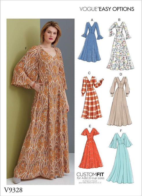 McCall's V9328A5 Easy Women's Close-Fitting Dress Sewing Patterns, Sizes 6-14, White...