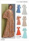 Vogue V9328E5 Easy Women's Flared Sleeve Dress Sewing Patterns, Sizes 14-22, White...