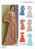 Vogue V9328E5 Easy Women's Flared Sleeve Dress Sewing Patterns, Sizes 14-22, White...