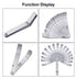 Stainless Steel Feeler Gauge Dual Marked Metric and Imperial Measuring Tool (0.005/0.127-0.02/0.508 mm, 16 Blades)...