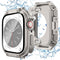 (2 in 1) KADES for Waterproof Apple Watch Screen Protector Case Series 9 8 7 45mm Accessories, Protective PC Face Cover Built-in Tempered Glass Fi...