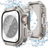 (2 in 1) KADES for Waterproof Apple Watch Screen Protector Case Series 9 8 7 45mm Accessories, Protective PC Face Cover Built-in Tempered Glass Fi...