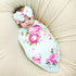 Galabloomer Receiving Blanket Headband Set Flower Print Baby Swaddle Blankets...