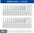 30 Piece Hex Head Allen Wrench Drill Bit Set, 1/4 Inch Hex Shank Metric and SAE S2 Steel Hex Bit Set, Magnetic Tips 50mm Long (SAE+METRIC HEX BITS...