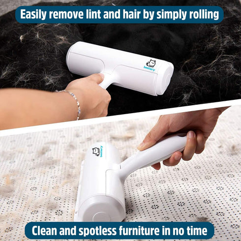 Pet Hair Removal and Lint Roller | Bestiary Reusable Pet Hair Remover for Dogs and Cats | Pet Fur and Lint Removal from Furniture, Clothing, Beds,...
