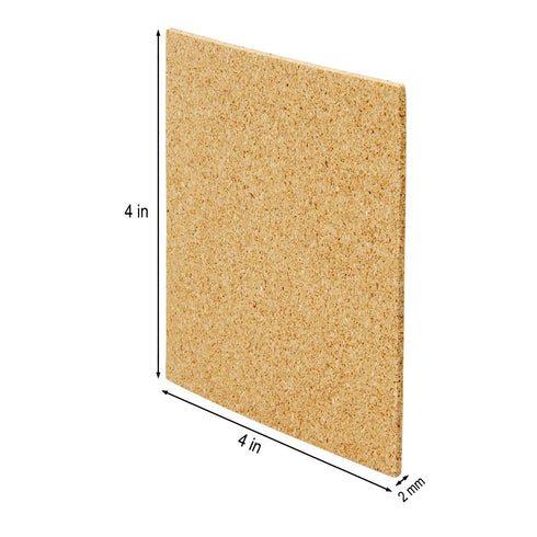 Blisstime 30 Pieces Self-Adhesive Cork Sheets 4"x 4" for DIY Coasters, Square Cork Tiles with Strong Self Adhesive Backing...