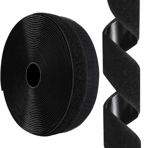 3/4 Inch x 26 Feet Hook and Loop Tape Sticky Back Fastener Roll, Nylon Self Adhesive Heavy Duty Strips Fastener for Home Office School Car and Cra...