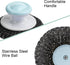 Stainless Steel Scrubber with Handle, Steel Wool Scrubber for Cleaning Dishes, Metal Sponges for Pots, Pans, Grills(3 Pack)...