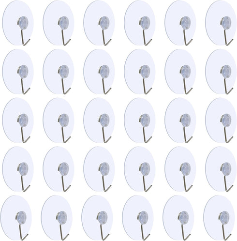 Honbay 30pcs 45mm/1.77" Bathroom Kitchen Suction Cup Wall Hook Hanger...